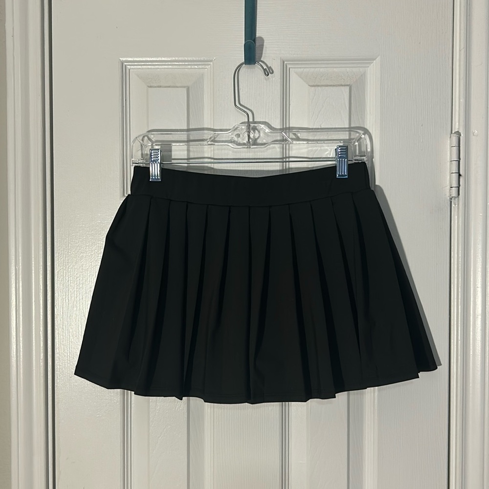 Black Mini Tennis Skirt